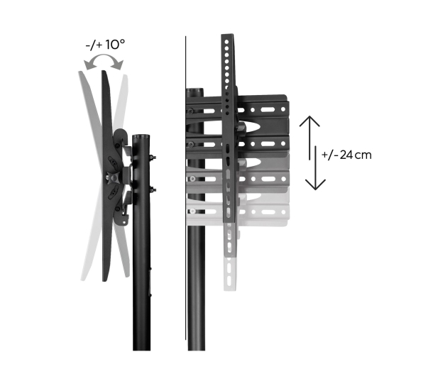 Hama MOBILNY Stojak do TV VESA 600x400 75" MAX 40 KG - 1516987 - zdjęcie 2